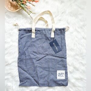 Alex Mill Blue and White Striped Tote Bag